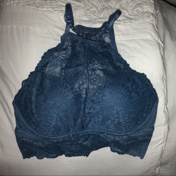 Blue VS high neck push-up bralette - Picture 1 of 3